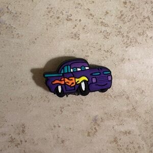 5/$15 CROCS jibbitz shoe charm Purple Cartoon Car